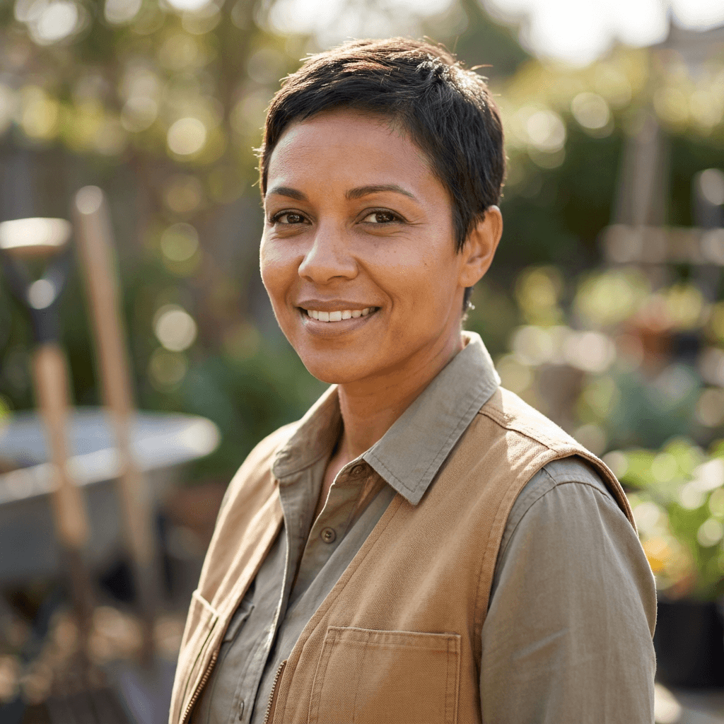 Female homeowner in her early 60s
