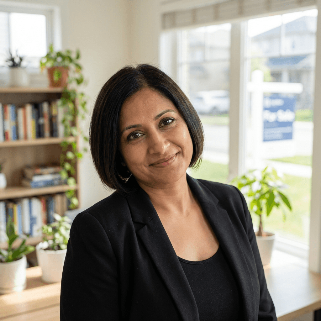 Female homeowner in her early 40s